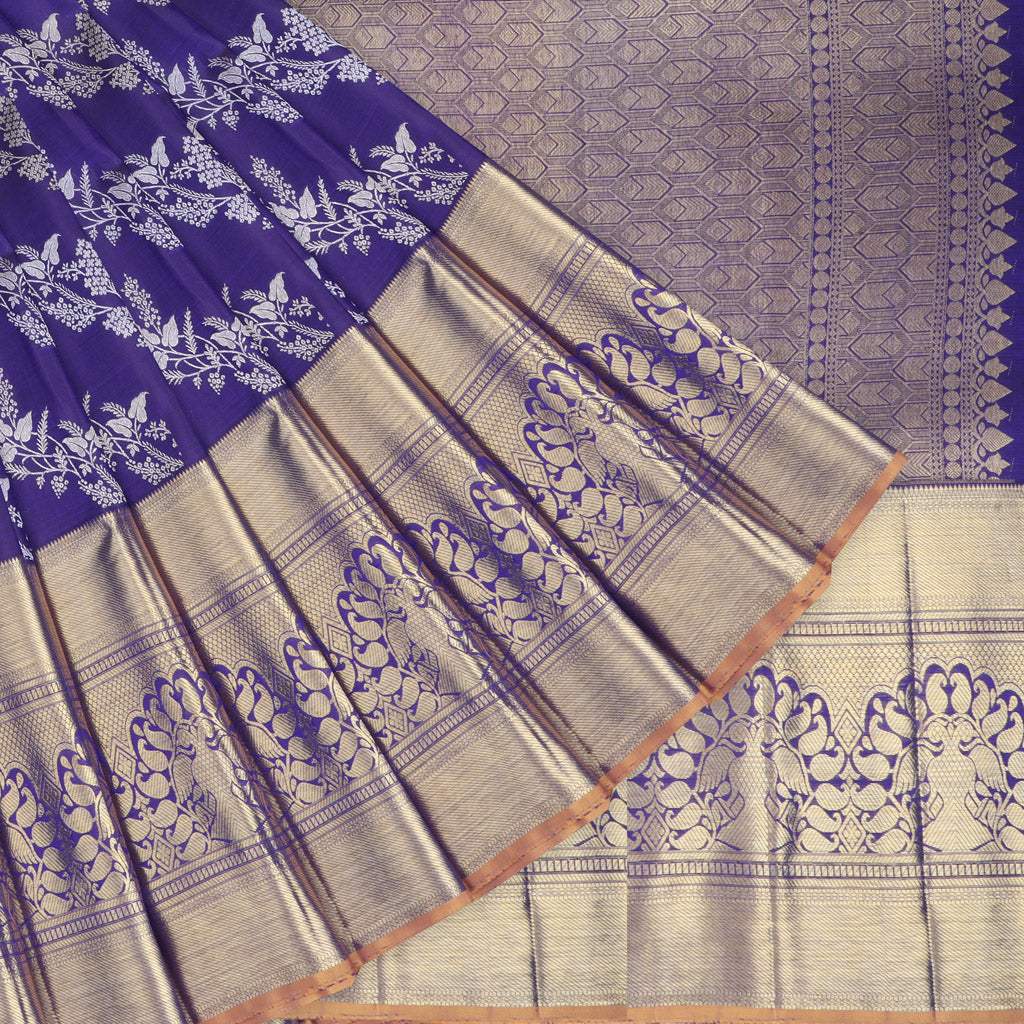 Handloom Silk Violet Purple Kanchipuram Saree Online Wedding Shopping –  Sunasa