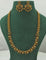 Designer Matt Emerald Kempu Necklace Set