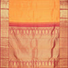Vibrant Orange Kanjivaram Silk Saree With Floral Buttis