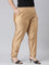 Women Antique Gold Solid Mid Rise Metallic Pants