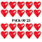 Red Heart Balloons