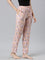 Women Printed Light Pink Woven Viscose Lounge Pants