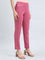 Light Wine Cotton Stretch Kurti Pants