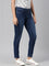 Women Solid Blue Denim Jeggings