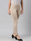 Women Solid Beige Stretch Ponte Pants