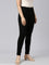 Women Solid Black Mid Rise Skinny Jeans