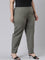 Women Olive Green Chinos Trousers