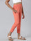 Girls Solid Light Coral 3/4th Leggings