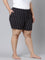 Women Printed Navy Viscose Mid Rise Lounge Shorts