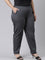 Women Silver Grey Chinos Trousers