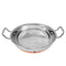 Stainless Steel Kadai with Lid, Deep Frying Pan with Copper Bottom