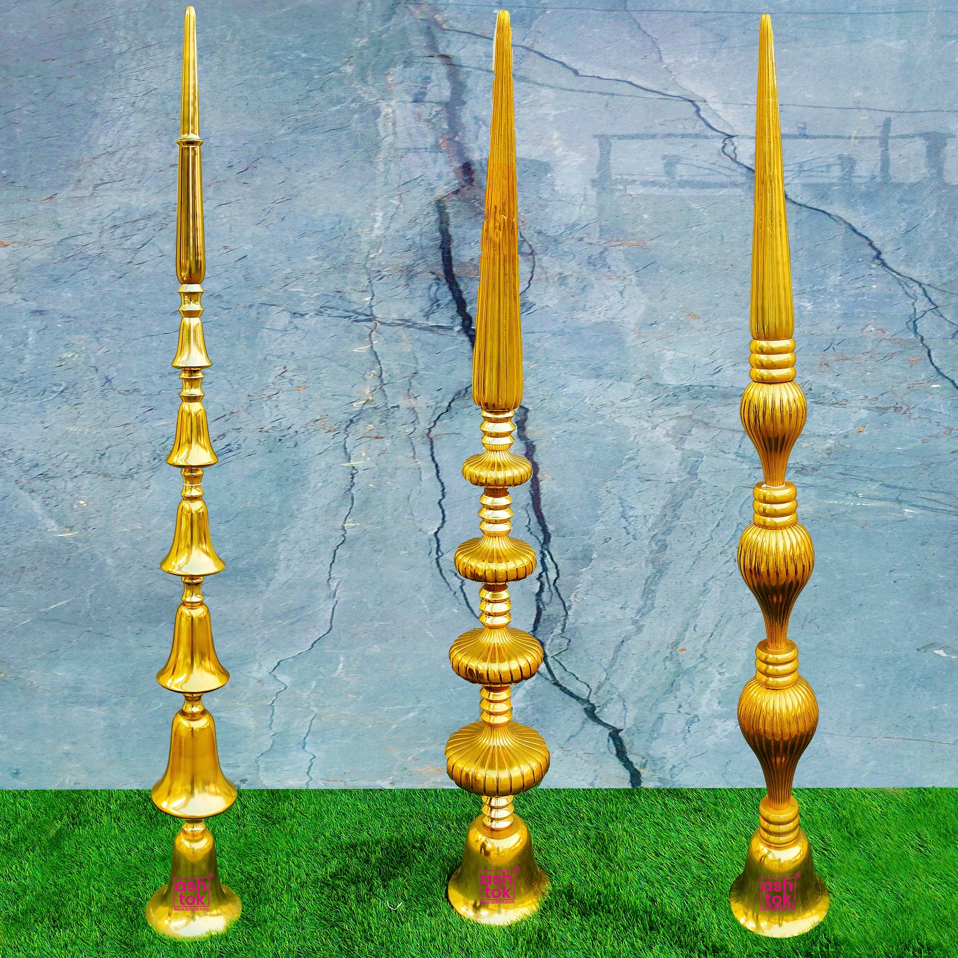 Golden Minar Wedding Decorative Item for Rent