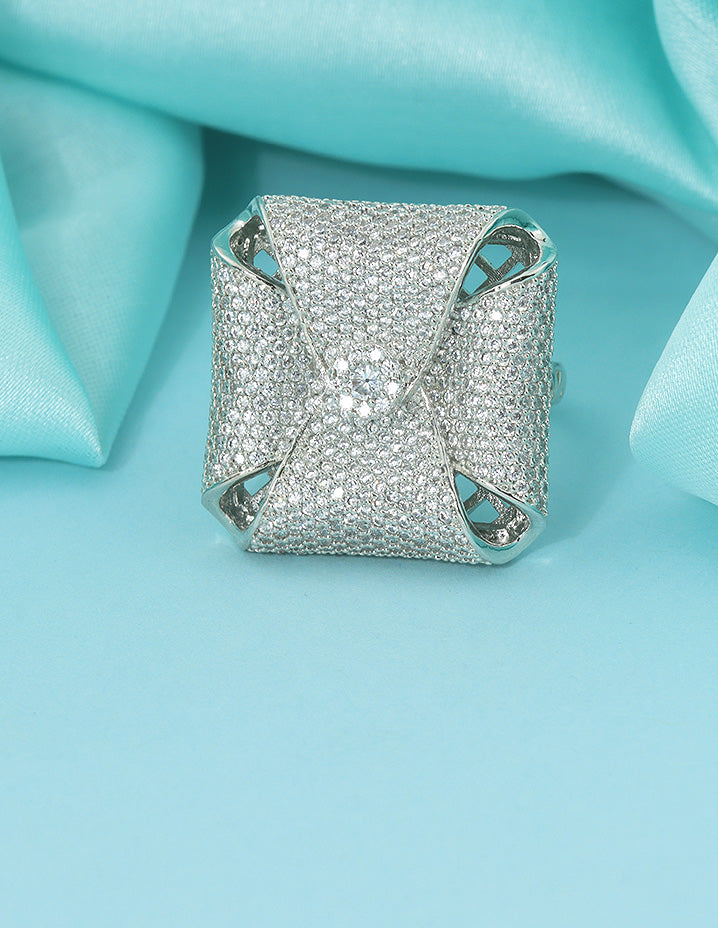 Designer Zirconia Finger Ring