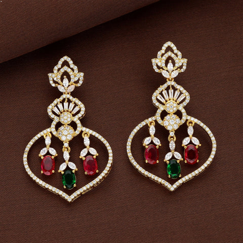 Zirconia Dangler Earrings