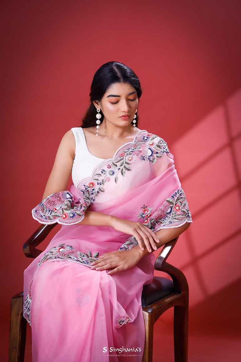 Organza Saree - Buy Classy Designer Organza Sarees Online| Myntra