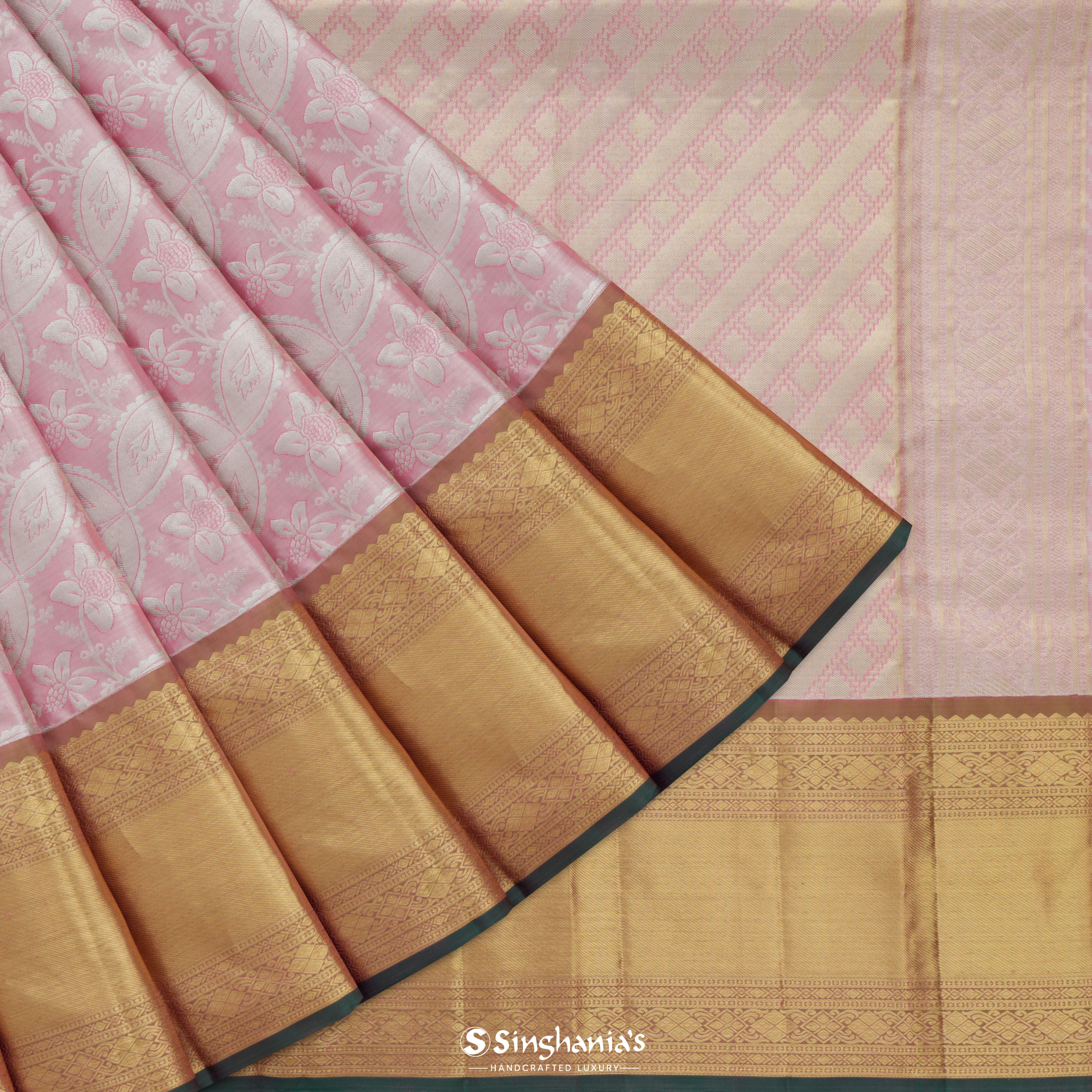 Pattu saree with brocade blouse and jari wewing contrast pallu soft tissue  fabric at Rs 1250/piece in Junagadh