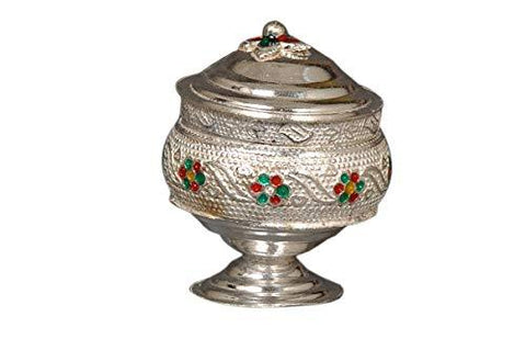 German Silver Kum Kum Box, Kum Kum Box handcrafted, best Sindoor box, Gift Item