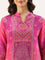 Magenta Muslin Bandhani Printed Three Piece Suit Set
