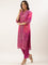 Magenta Muslin Bandhani Printed Three Piece Suit Set