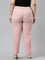 Women Solid Light Pink Mid Rise Cotton Pants