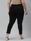 Women Solid Black Mid Rise Cropped Jeggings