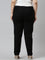 Women Solid Black Chinos Trousers