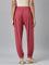 Women Solid Rusty Pink Harem Pants