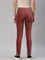 Women Solid Dark Rust Mid Rise Corduroy Jeggings