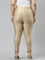 Gold Nylon Stretch Shimmer Churidar