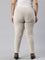 Women Solid Light Beige Mid Rise Corduroy Jeggings