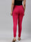 Dark Pink Cotton Stretch Churidar