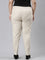 Women Cream Chinos Trousers