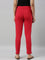 Dark Red Cotton Stretch Kurti Pants