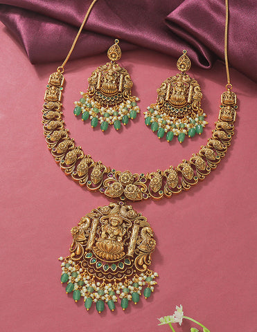 Designer Lakshmi Devi Necklace Set