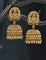 Designer Matt Kempu Temple Design Lakshmi Devi Jhumka Earrings