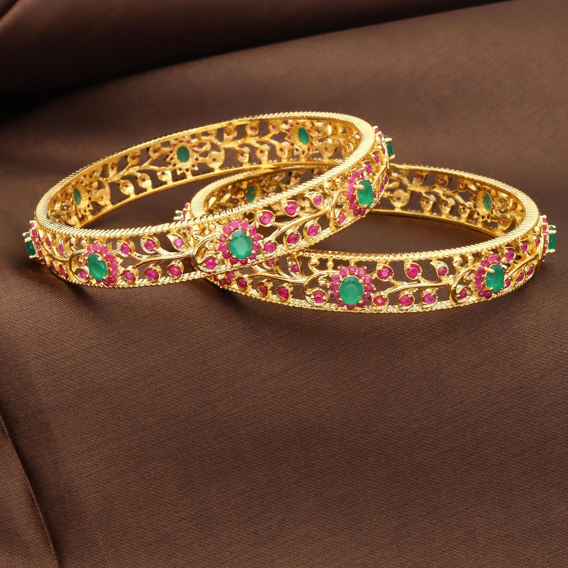 Designer Zirconia Bangles ZBGL10179