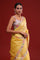 Gold Yellow Crafted Tissue Saree