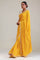 Gold Yellow Silk Crafted Saree