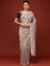 Lilac Tissue Weaved Saree With Stone Work Readymade Blouse