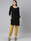 Women Solid Light Mustard Cotton Mid Rise Kurti Pants