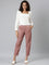 Women Dusty Pink Chinos Trousers