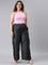 Women Solid Black Denims Wide Leg Pants