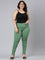 Women Solid Emerald Green Super Stretch Jeggings