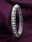 Designer Zirconia Rhodhium Polish Kada Bracelet