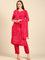 Crepe bandhani three piece suit set