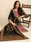 Black Foil printed kurta set with silk duppata