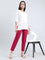Dark Fuchsia Cotton Stretch Kurti Pants