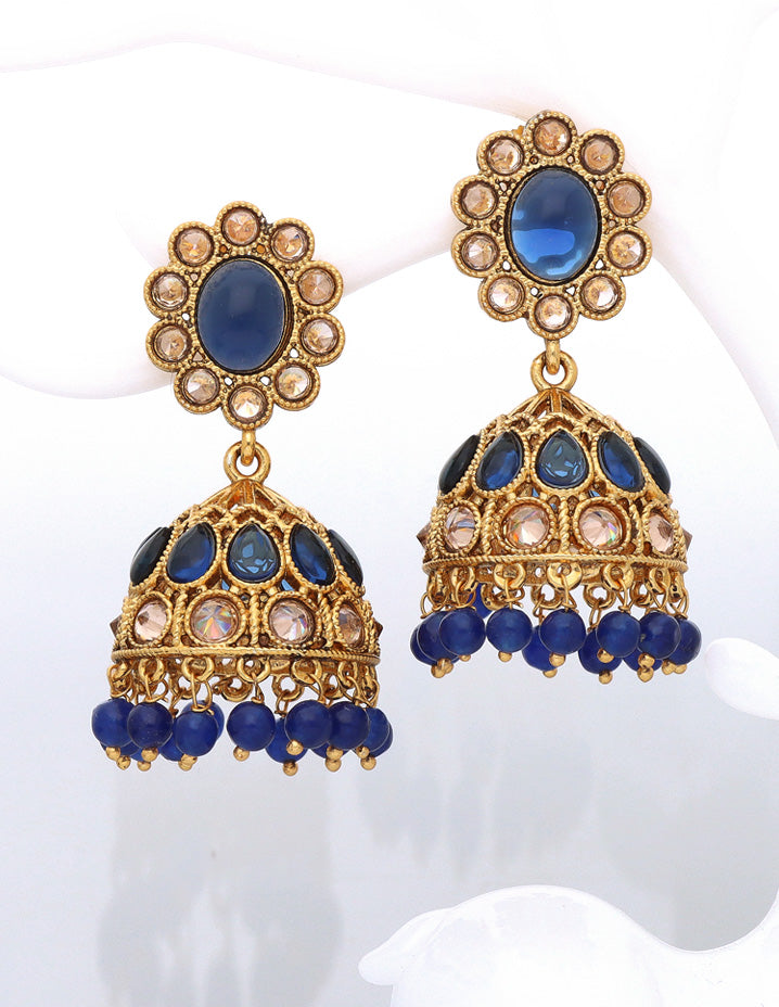 Ethnic Pearl Puwai Jhumka Earrings – Celebravo®