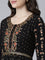 Neeru's Black Straight Casual Printed Dress