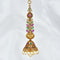 Antique Zirconia Kempu Jhumka Earrings